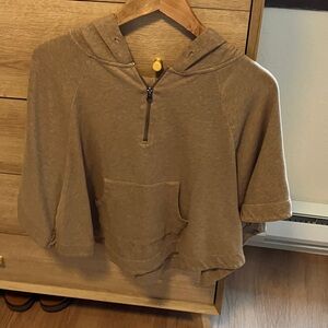 Rubbish Tan Hooded Sweatshirt with Pocket